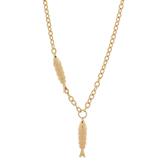 2 Fish Y Necklace - Picture 1 of 1